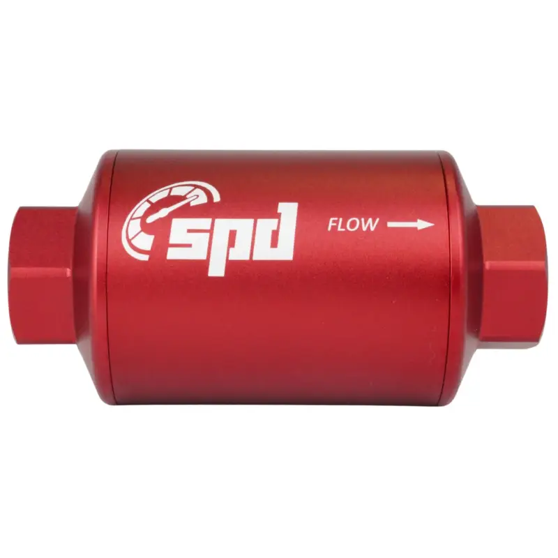 SPD Bränslefilter kompakt 10 micron E85 röd Begränsat erbjudande