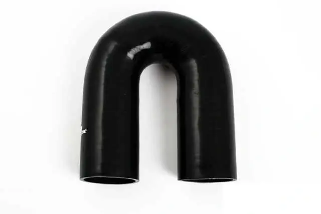 Handla nu Silikonslang Svart 180 grader 0,43‘‘ (11mm)