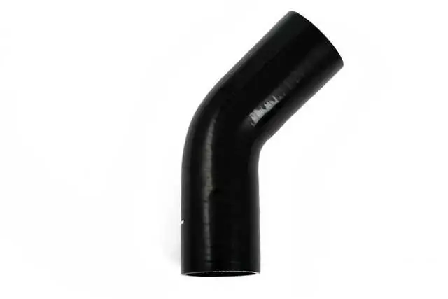 Silikonslang Svart 45 grader 1,5‘‘ (38mm) Kampanj