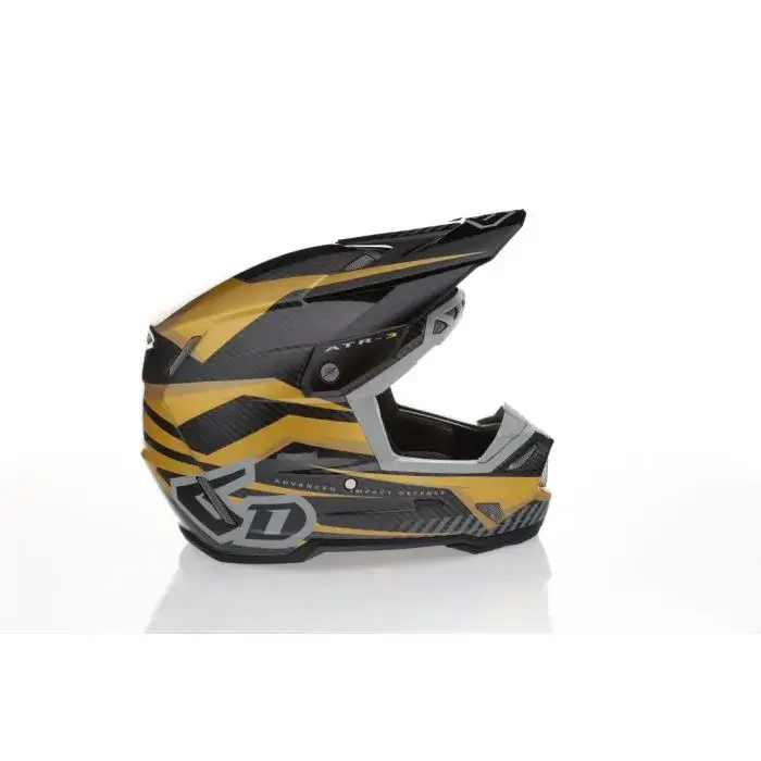 6D ATR-3 Rival Helmet FIM, Gloss Gold Billig
