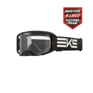 Säker betalning EKS Lucid Race Face Svart Glasögon Klar Lins