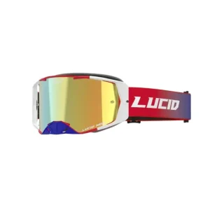 Snabb frakt EKS Lucid Goggle, Red/White/Blue Fade