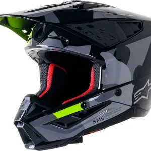 Snabb frakt Alpinestars SM5 Rover Black/Grey hjälm