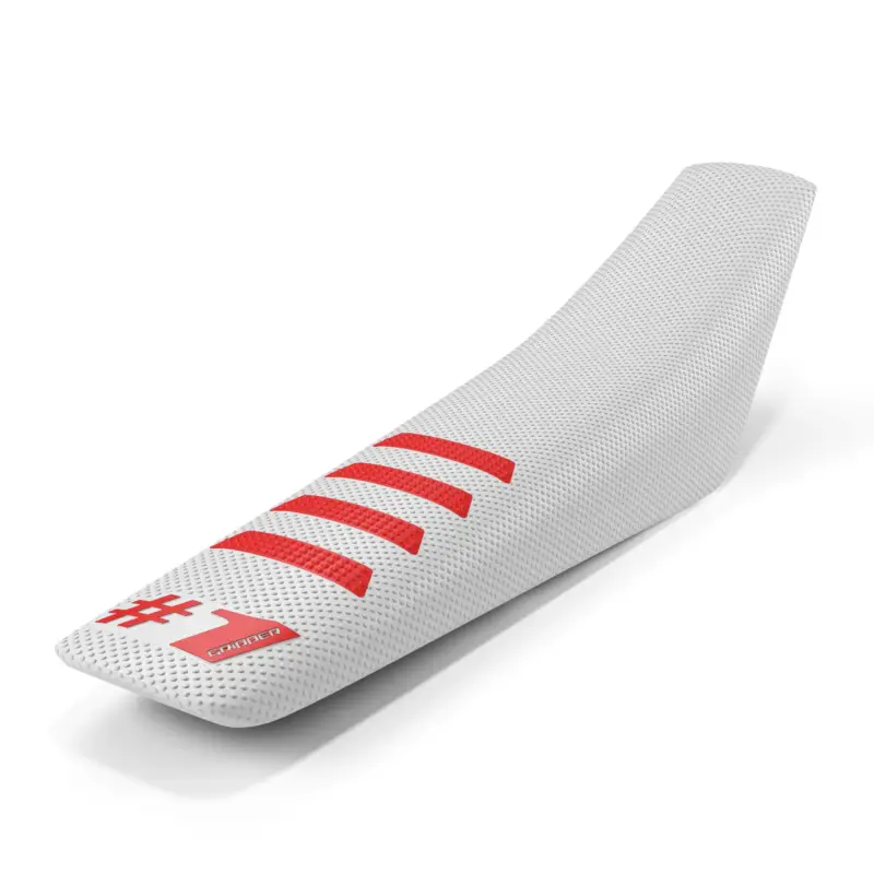 ONEGRIPPER - RIBBED Vit/Röd Billigare