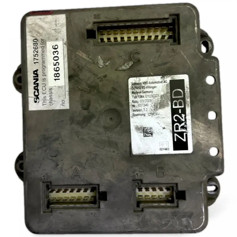 1752680 ZR2 styrdon SCANIA 1854598 1854954 K-Series (2016-) SIEMENS VDO AUTOMOTIVE AG Kampanj