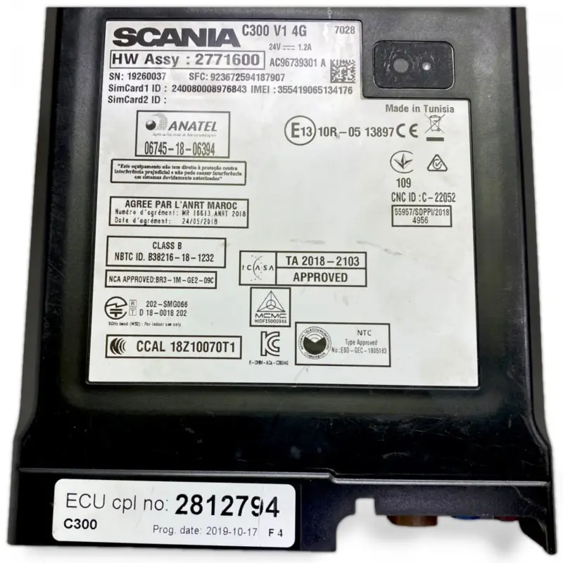 Endast idag 2735307 Styrblock, RTC Control Unit, RTC Control Unit, RTC SCANIA 2808184 2875911 2937506 3032252 2812794 2790221 2713012 2713008 2641531 2592124 2646784 2554367 2574875 3064931 3110449 3167657 2961080 3185909 2440231 3244157 3259747 3302136 L,P,G,R,S-ser