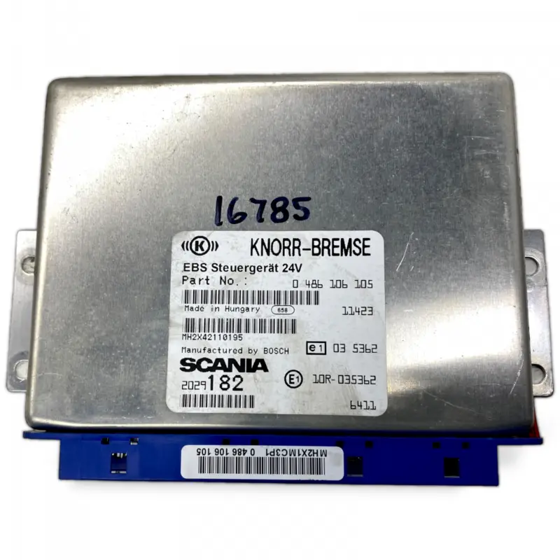 Expressleverans 0486106105 Styrblock, EBS SCANIA 1936737 1944769 2029182 P,G,R,T-series (2004-2017) KNORR-BREMSE BOSCH